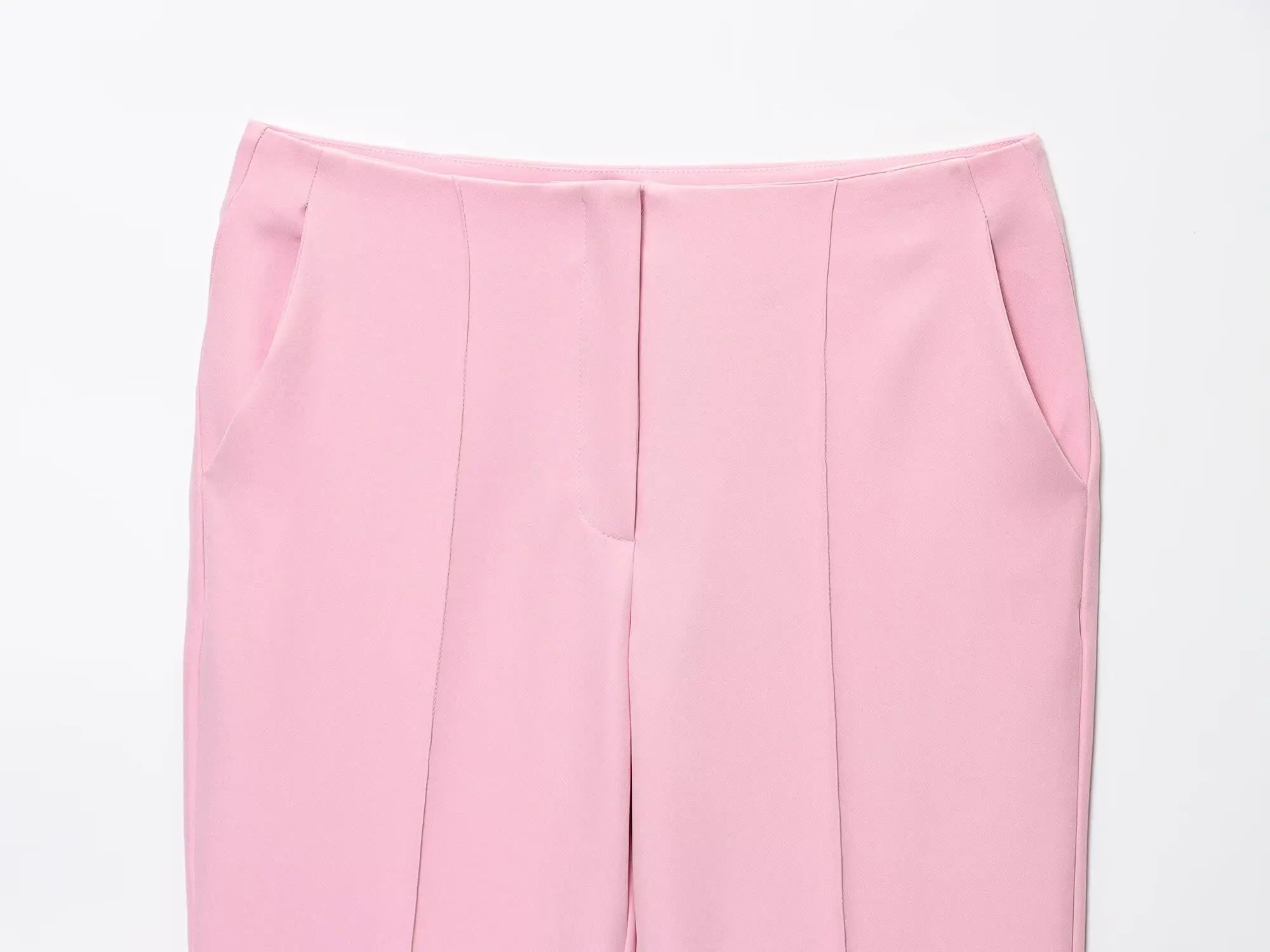 Elegant High Waist Slim Flared Pants Set with round Neck Sleeveless Vest Top And Short Skirt Hem for Women Aviola