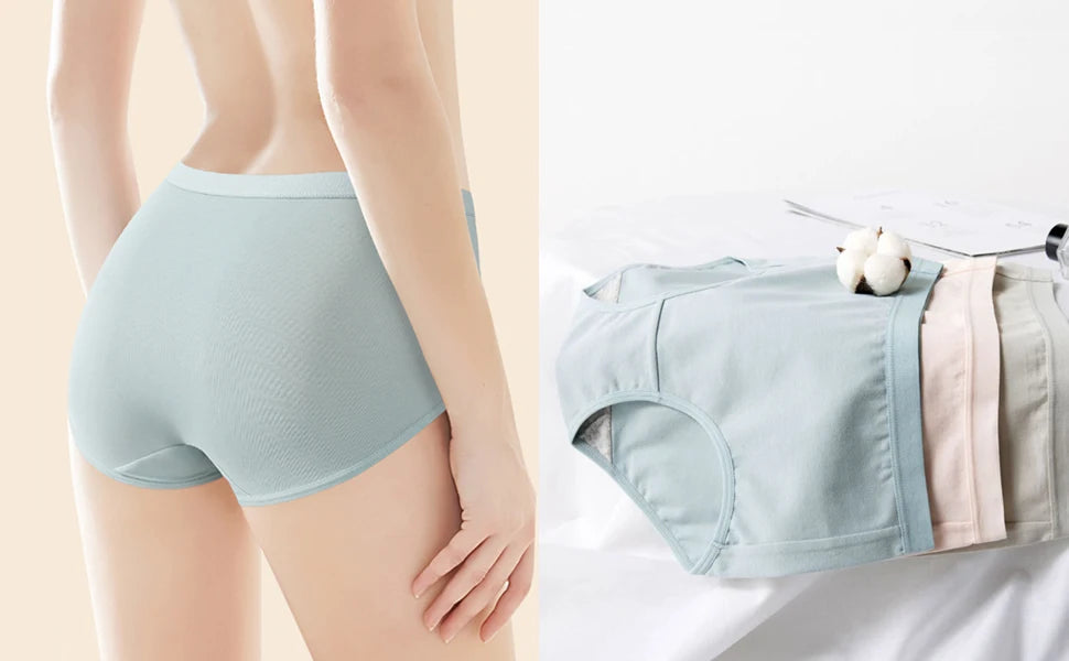 3pcs/Set Women High-Rise Briefs Cotton Comfortable Girl Panty Close Fitting Panties Breathable Underpants Soft Underwear Aviola