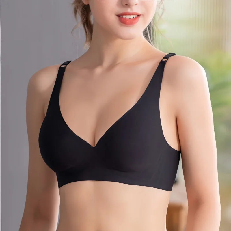 2Pcs/Set Seamless Bra Women Underwear Wireless Brassiere Soft Padded Intimate Female Push Up Sexy Lingerie Underwear Sleepwears Aviola