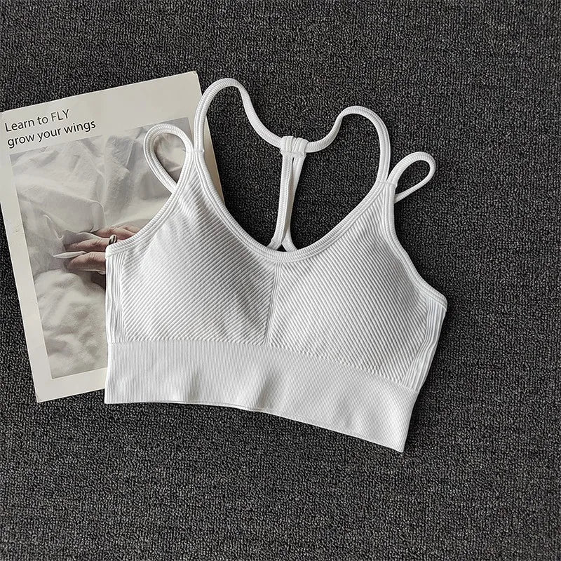 Breathable Sports Bra for Women, Shockproof Fitness Tops, Gym Crop Top Brassiere, Push Up Sport Bras, Seamless Yoga Bra Aviola