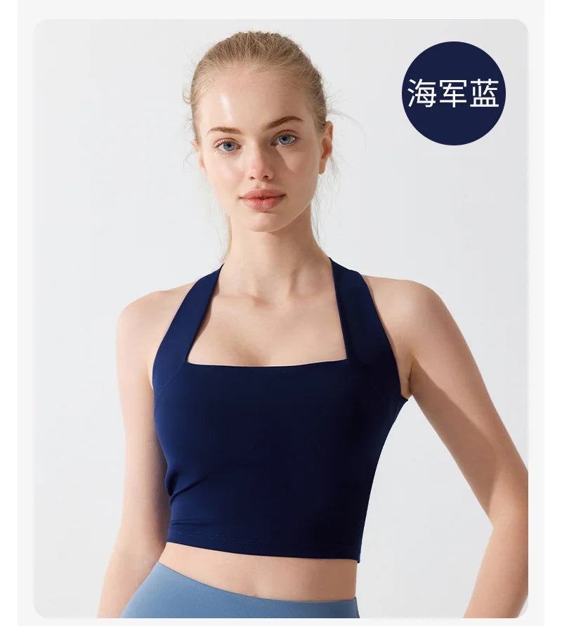 Women Cross Strap Sports Bra Top High impact Push Up Running Bras Sport Bra Yoga Gym Crop Top Brassiere Fitness Top Sport Bra Aviola