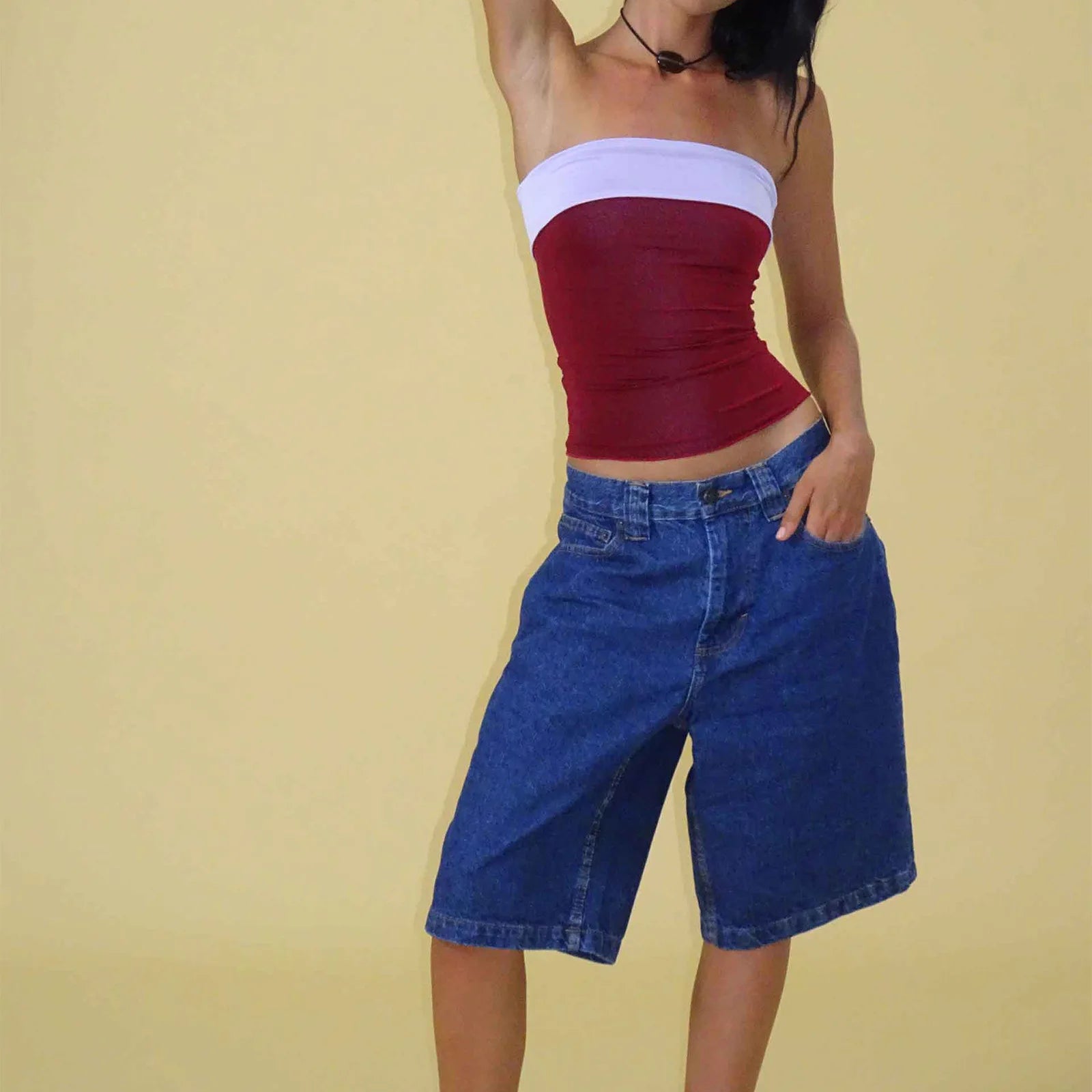 Denim Pant Women Wide Leg Jeans Calf Length Pants High Waist Straight Trousers Y2k Streetwear Mom Jeans Casual Loose Summer Aviola