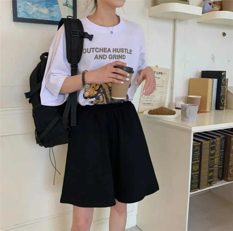 Explosive shopee Europe and the United States loose fashion shorts women's new hot sales joom Aviola