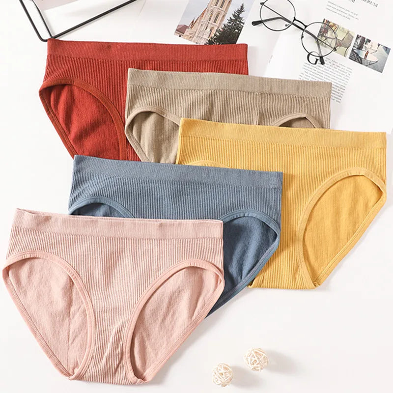 3Pcs/Set Seamless Panties Women Low Waist Briefs Female Full Coverage Back Underwear Sports Underpants Sexy Lingerie Panty Aviola