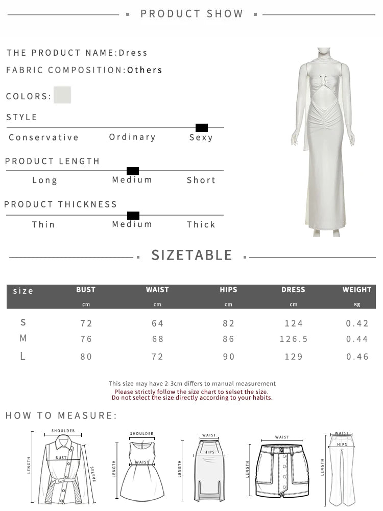 Nibber Temperament Scarf+Maxi Dress Women Hollow Folds Sleeveless Backless Metal Trim Solid Elegant Banquet Vacation Vestidos Aviola