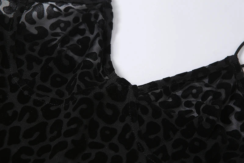 Nibber Leopard Print Sexy Skinny Women Jumpsuit Sleeveless Backless Fit Workout Thin Activewear Party Nightclub Stretch Outfits Aviola