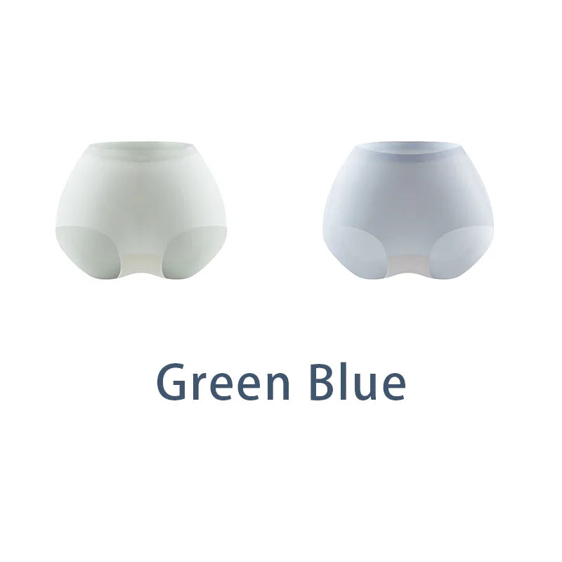 2PCS/Set Women 10D Ultra Thin Antibacterial Seamless Underwear Girls Yoga Sport Panties M-3XL Plus Size Comfort Briefs Lingerie Aviola