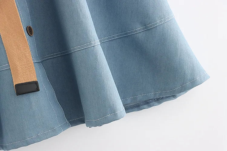 Denim Skirts Women Mid Length Skirt A Line Y2k Streetwear High Waist Elegant Vintage Casual Temperament Slim Mom Jeans Work 2025 Aviola