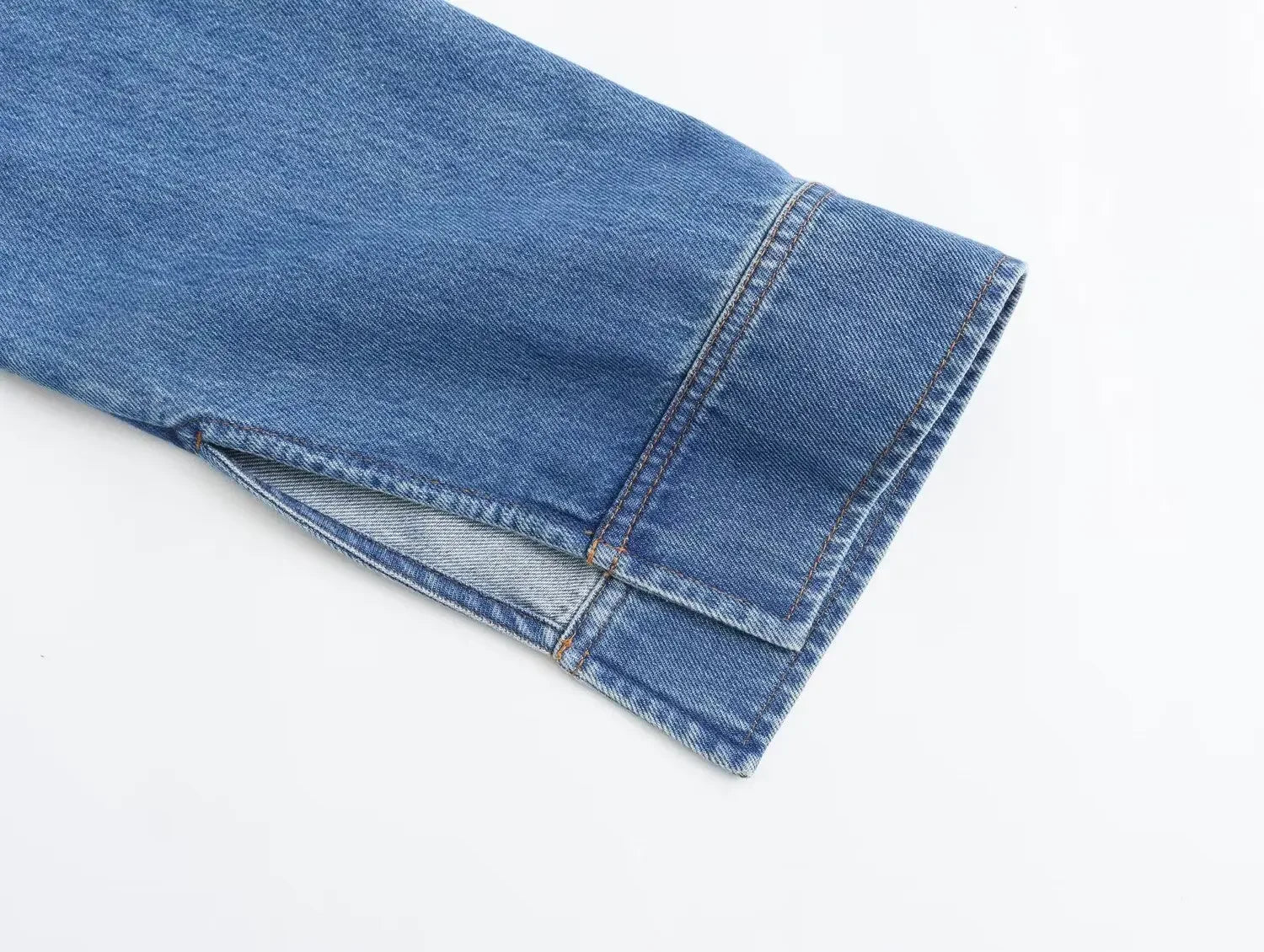 Two Piece Sets Women Denim Top Straight Wide Leg Pants Mom Jeans Matching Sets Lace Up Trousers Ensemble Streetwear Outfits Aviola