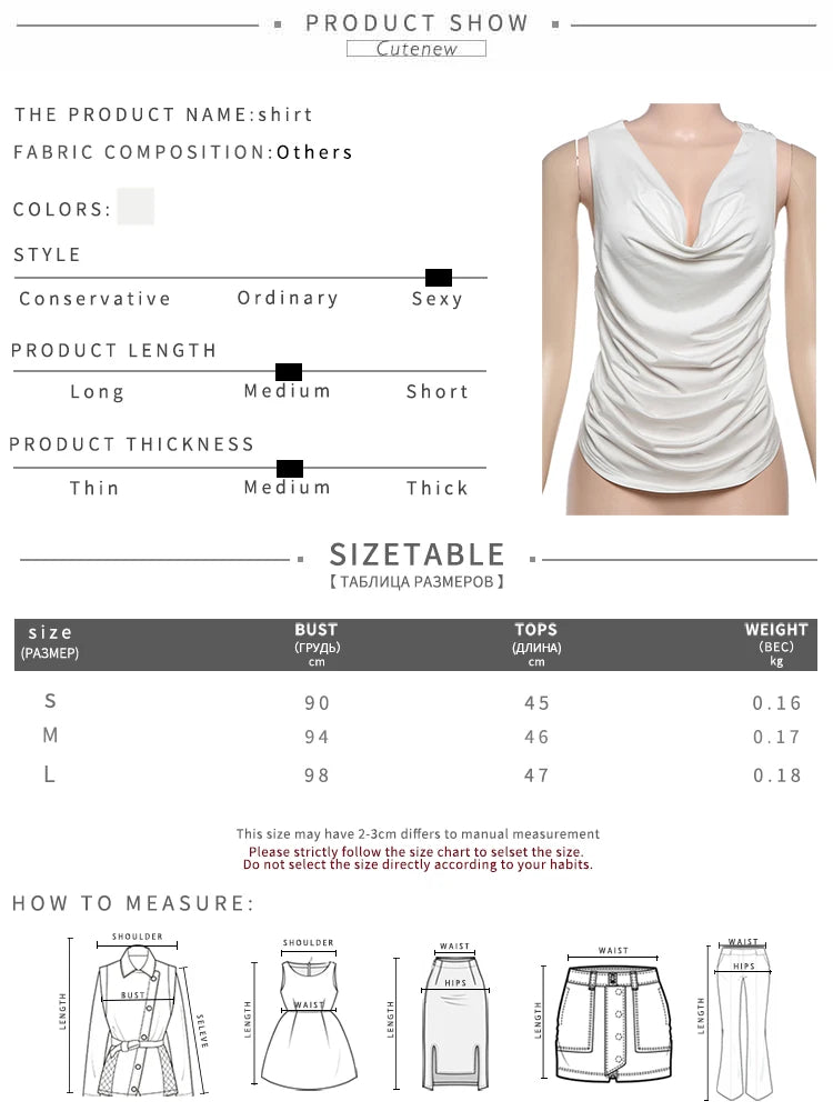 Nibber Skinny Backless Sexy Tank Tops Swing Collar Summer Cross Sleeveless Pleated Solid Elegant Party Streetwear Daily Vest Aviola