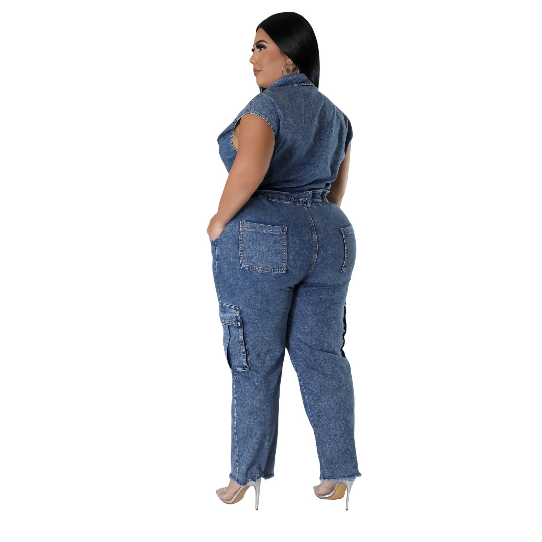 Demin Overalls Women Slim Fit Jumpsuits Sleeveless One Piece Long Pants Mom Jeans High Waist Y2k Club Party Casual Rompers Aviola