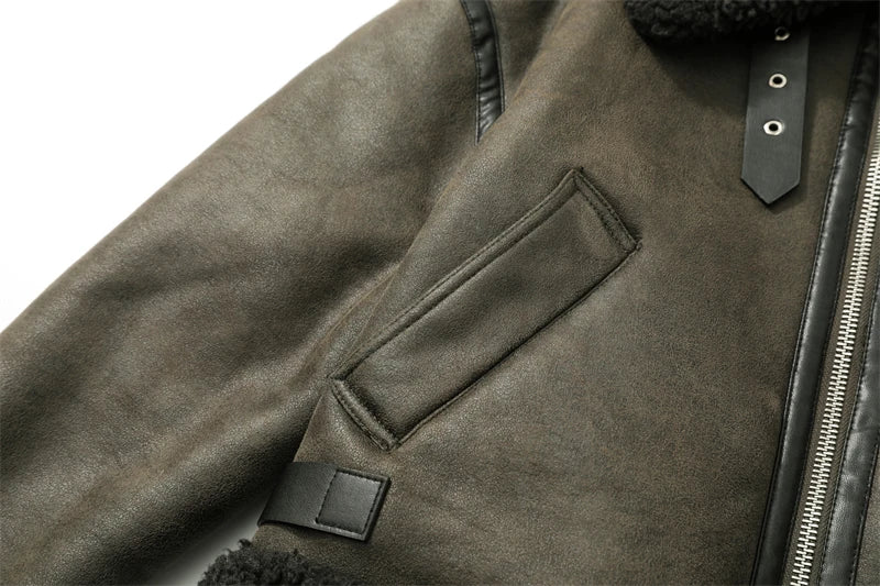 RARF 2024 women's thickened warm fur integrated grab fleece double-sided jacket jacket women's biker top Aviola