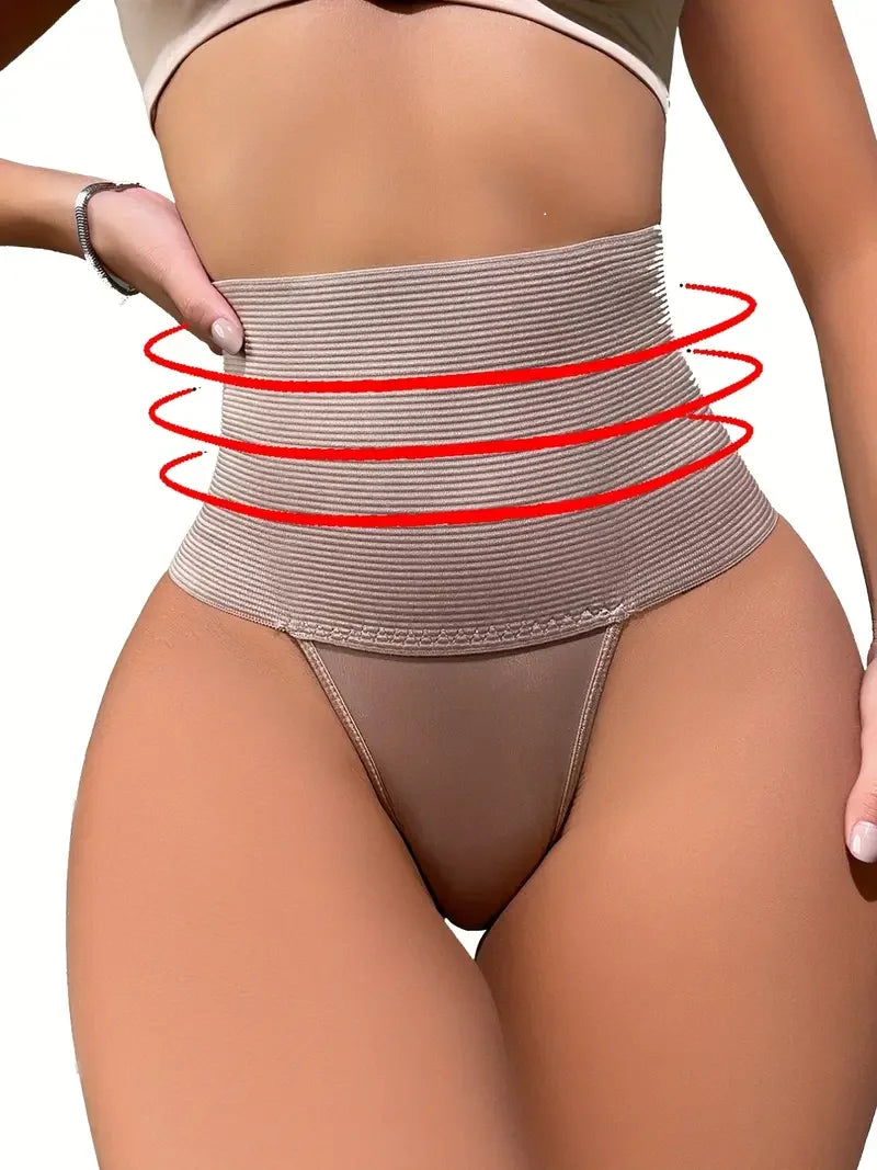 Women High Waist Control Panties Breathable & Comfy Elastic Intimates Shapewear Thongs Women's Lingerie & Underwear Aviola