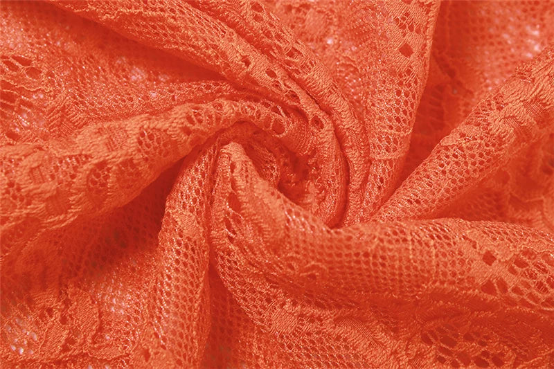 Nibber Lace See-Through Sexy Woman Long Wrap Sleeveless Dress Coquette Ruffles Nightclub Party High Stretch Charming Vestidos Aviola