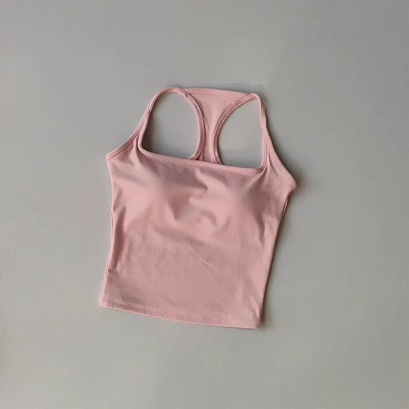 Women's Pilates Tank Top Push-Up Sports Bra Hollow Breathable Fitness Bras Gym Yoga Vest Sexy Running Tops Sportswear Aviola