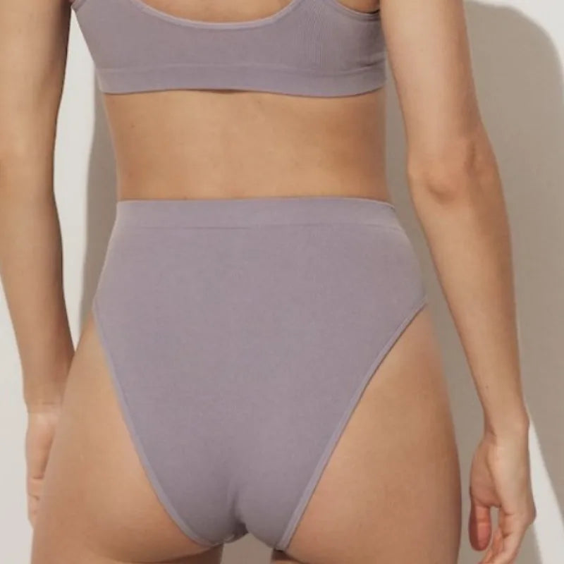 3Pcs/Set Seamless Panties Women High Waist Briefs High Cut Sports Bottom Underwear Female Stretch Rib Underpants Sexy Lingerie Aviola