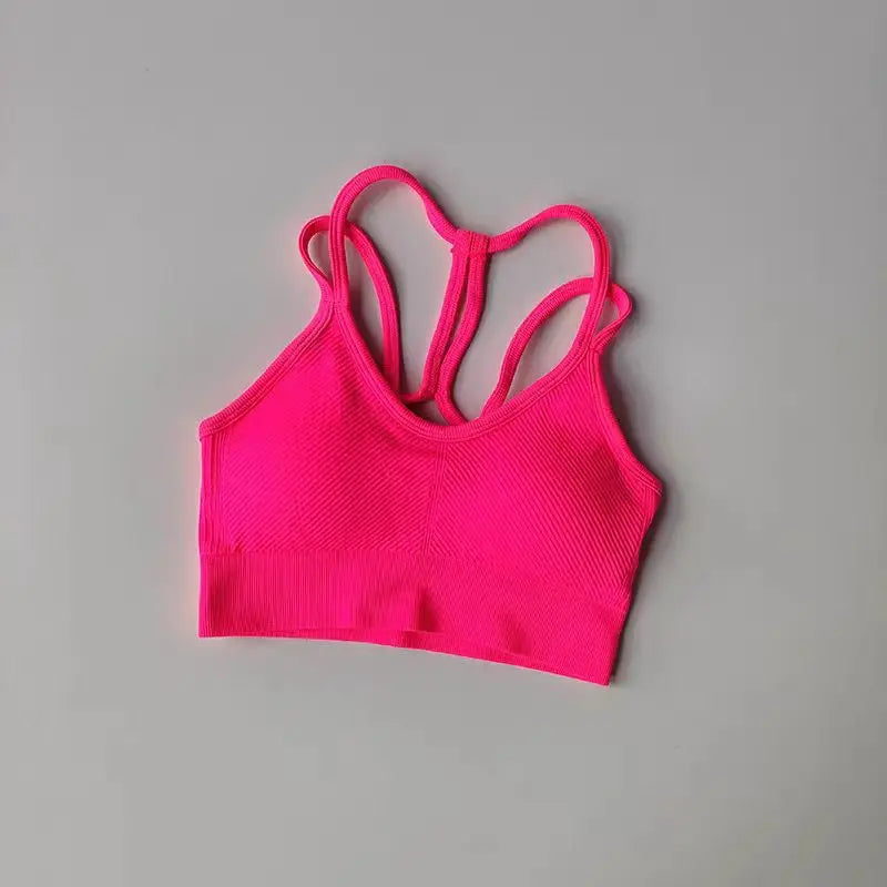 Breathable Sports Bra for Women, Shockproof Fitness Tops, Gym Crop Top Brassiere, Push Up Sport Bras, Seamless Yoga Bra Aviola