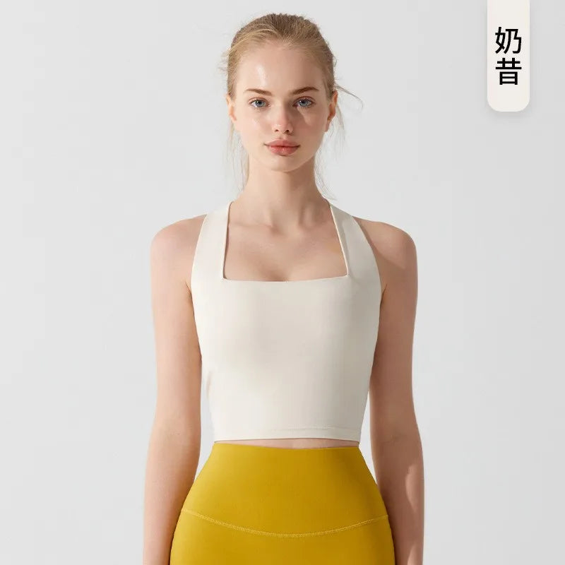 Women Cross Strap Sports Bra Top High impact Push Up Running Bras Sport Bra Yoga Gym Crop Top Brassiere Fitness Top Sport Bra Aviola