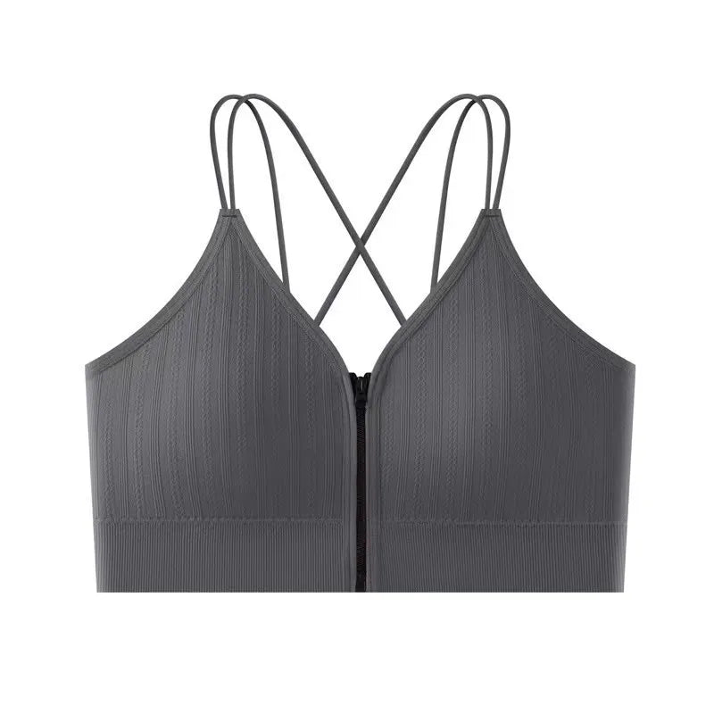Seamless Bra Women Front Zipper Tube Tops Wrapped Chest Vneck Wireless Bra Comfort Tube Bra Beauty Back Underwear Sports Vest Aviola
