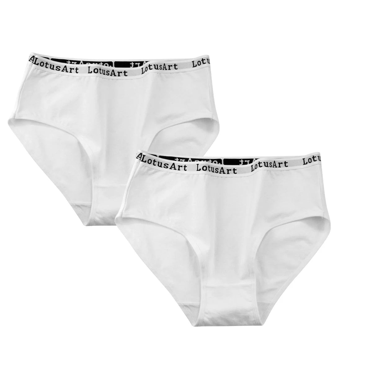 2PCS/Set Cotton Panties Women High Waist Briefs Solid Color Pantys Female Intimates Comfot Breathable Lingerie M-2XL Underpants Aviola