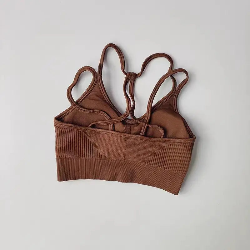 Breathable Sports Bra for Women, Shockproof Fitness Tops, Gym Crop Top Brassiere, Push Up Sport Bras, Seamless Yoga Bra Aviola