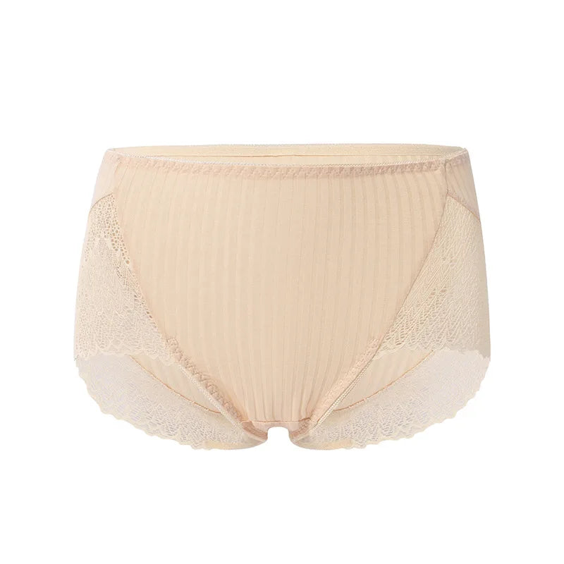 5pcs/Set Ladies Lace boxer briefs Full Coverage Soft Breathable Panties Multipack Underwears for Women Girls Soft Knickers Aviola