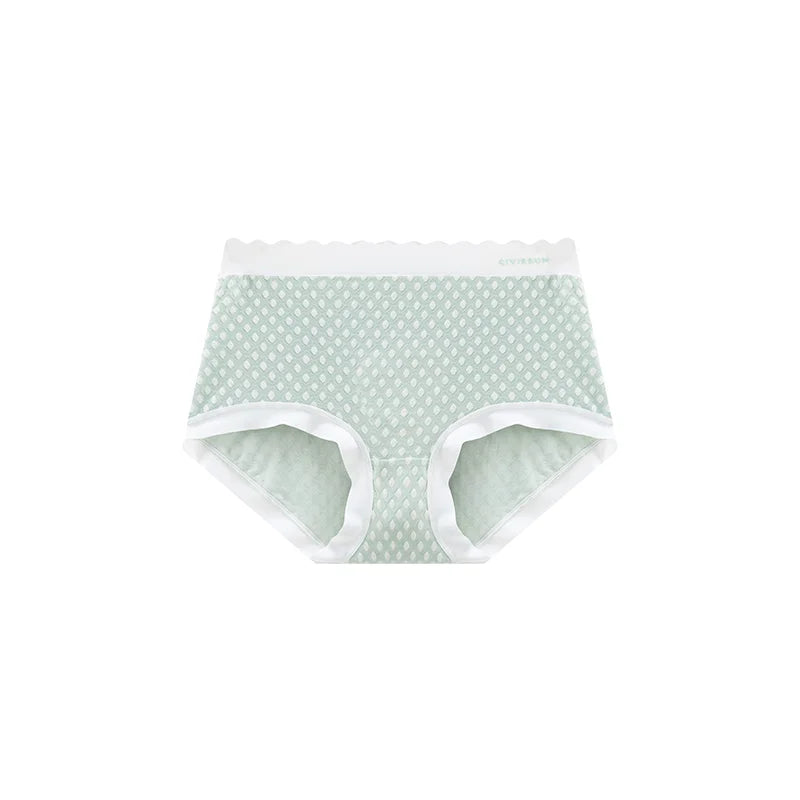 Women M-3XL Plus Size Modal Antibacterial Underwear Sexy Seamless High Waist Panties Comfort Briefs Girls Jacquard Lingerie 8106 Aviola