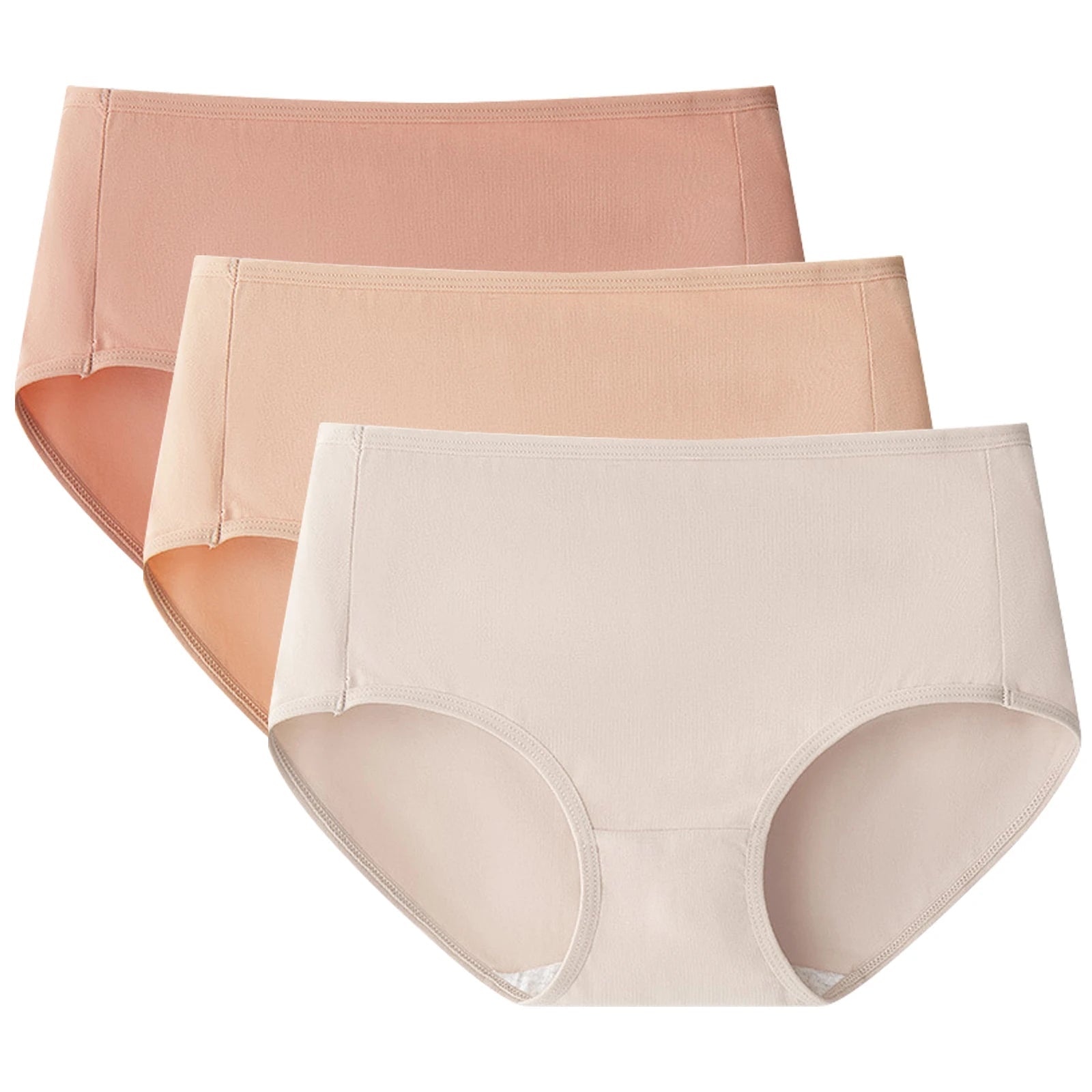 3pcs/Set M-XXXL Women Cotton Briefs Comfortable Soft Breathable Elastic Underwear Soft Ladies Panties Aviola