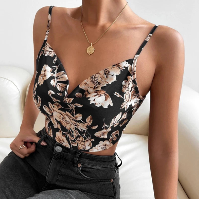 Instagram's new summer niche halter tank tops for women look slimmer with a halter top with a neckline Aviola