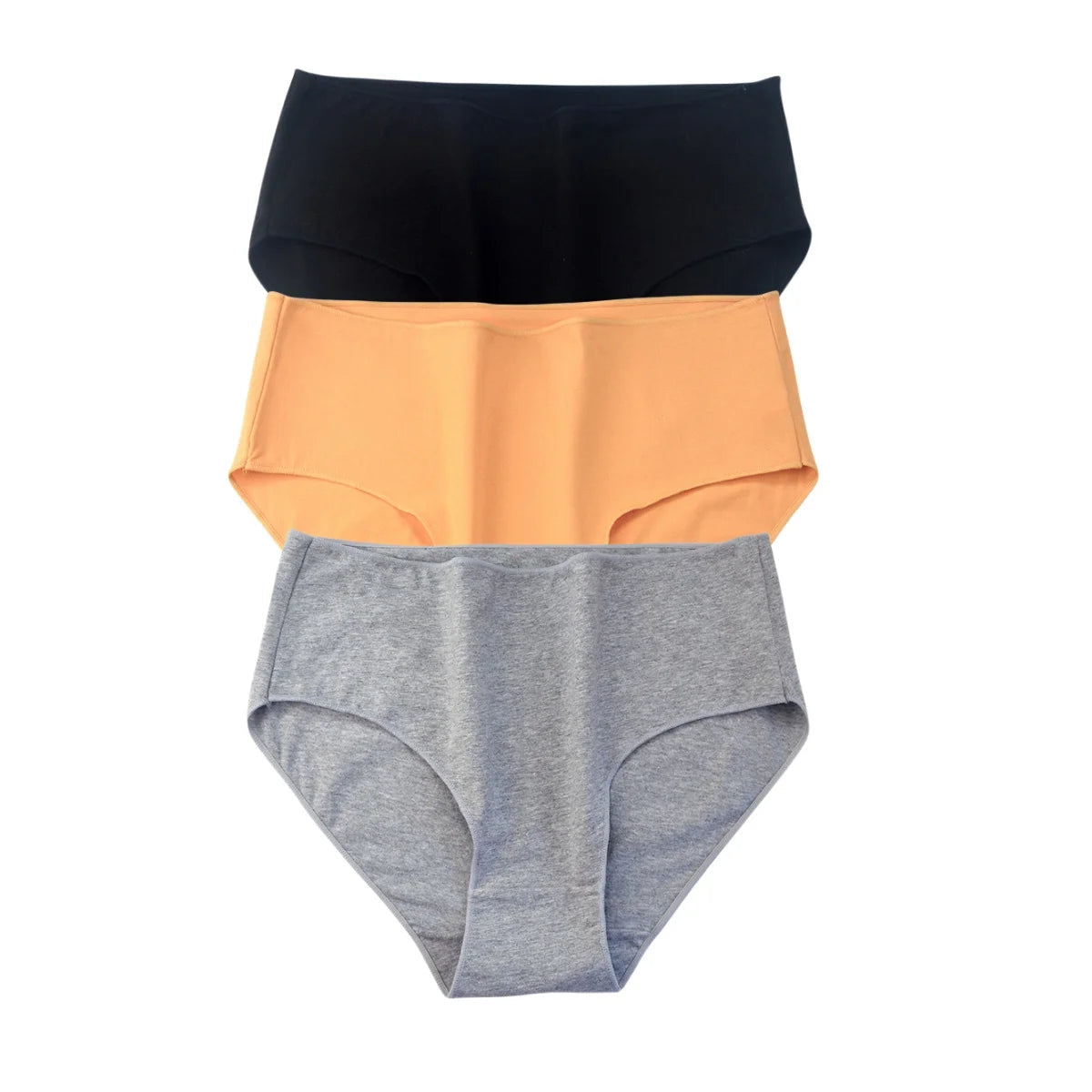 3Pcs/Set Cotton Panties Women High Waist Briefs Breathable Comfort Underwear Female Underpants Solid Color Intimates M-2XL Panty Aviola
