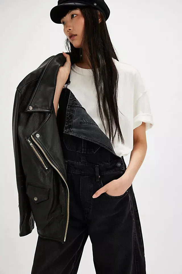Jeans Women Denim Cargo Pants Wide Leg Long Pant Jumpsuit Y2k Streetwear Button Pocket Casual Straight Trousers Overalls Aviola