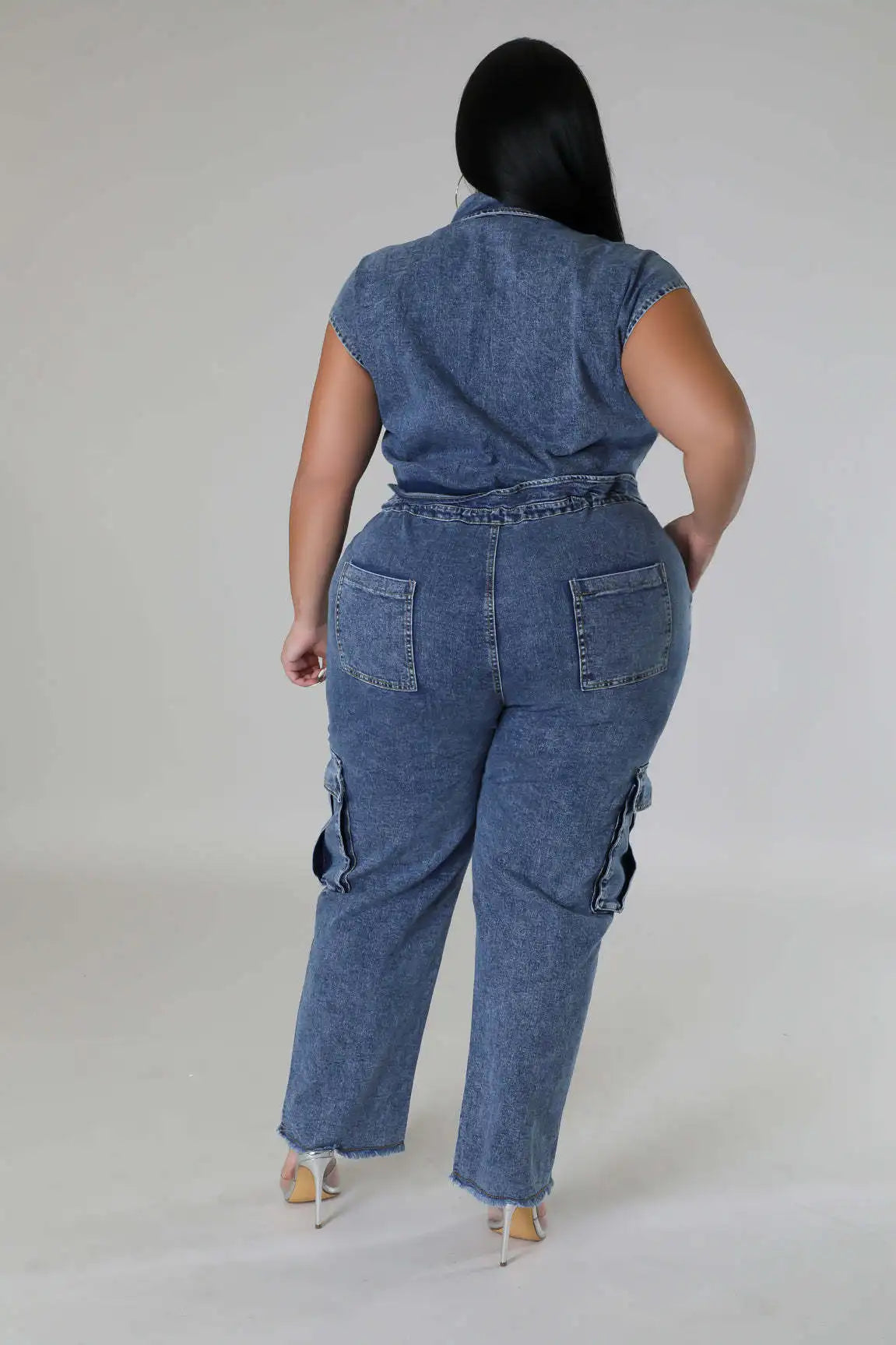 Demin Overalls Women Slim Fit Jumpsuits Sleeveless One Piece Long Pants Mom Jeans High Waist Y2k Club Party Casual Rompers Aviola
