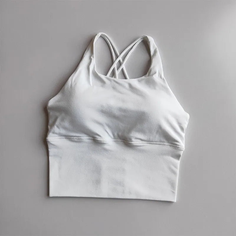 Women Sexy Beauty Back Sports Bra Breathable Fitness Top Seamless Yoga Bra Gym Crop Top Brassiere Push Up Sport Bras Workout Top Aviola
