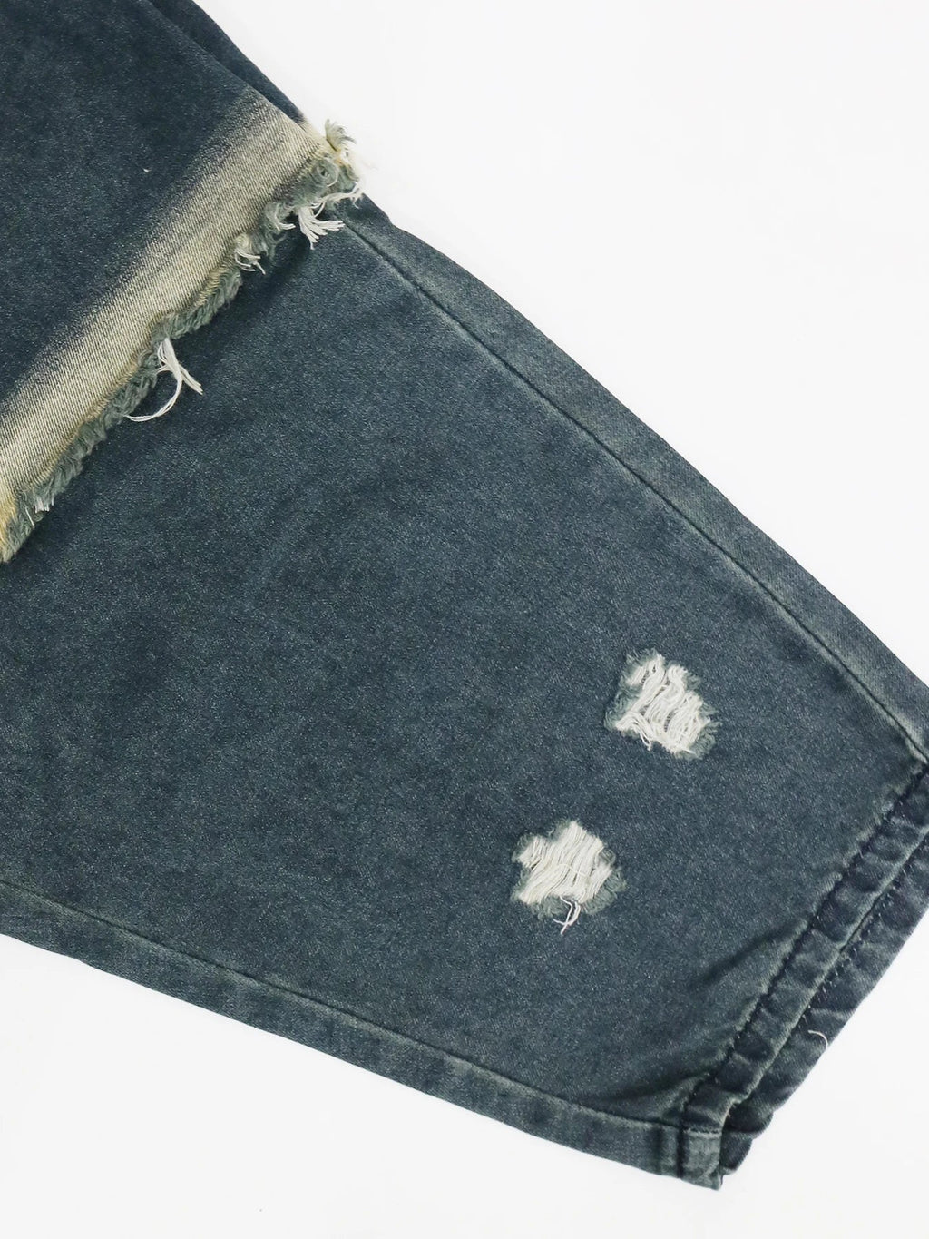 Jeans Women Harem Pants Hole Elastic Waist Tassels Washed Denim Pants Punk Y2k Streetwear 2025 Ripped Ankle Length Trousers Aviola