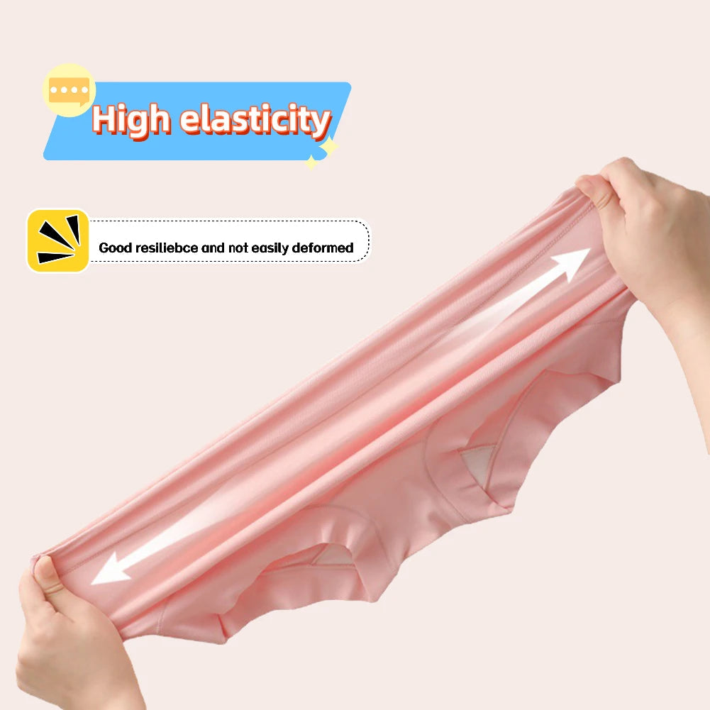 3pcs Women's Cotton Plus-Size Briefs Black Breathable Underpants Comfortable Soft Breathable Elastic Underwear M-XXL Aviola