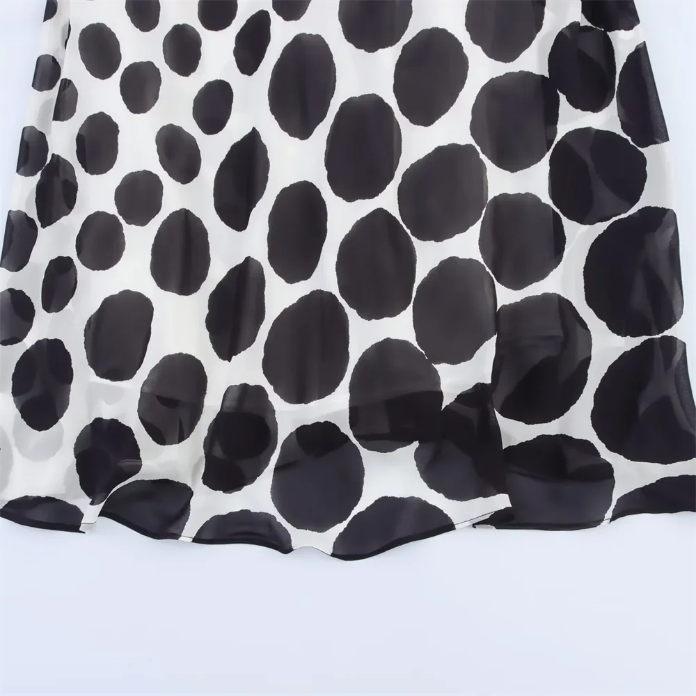 BM&MD&ZA2025all-match temperament polka dot sleeveless backless beach holiday style long dress summer new women's clothing Aviola