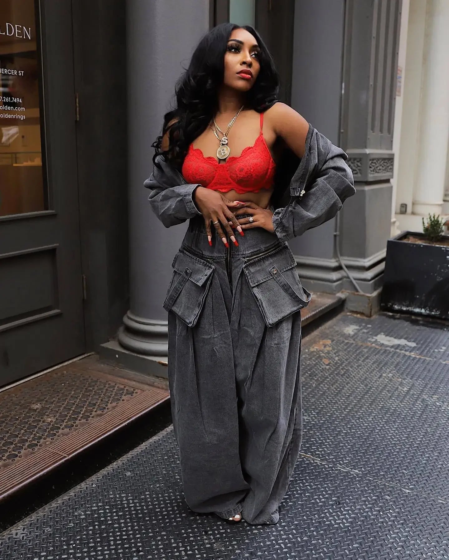 Denim Two Piece Sets Women Coat Jacket Wide Leg Pants Jeans Suits Matching Sets Trousers Outfits 2025 Y2k Streetwear Party Aviola