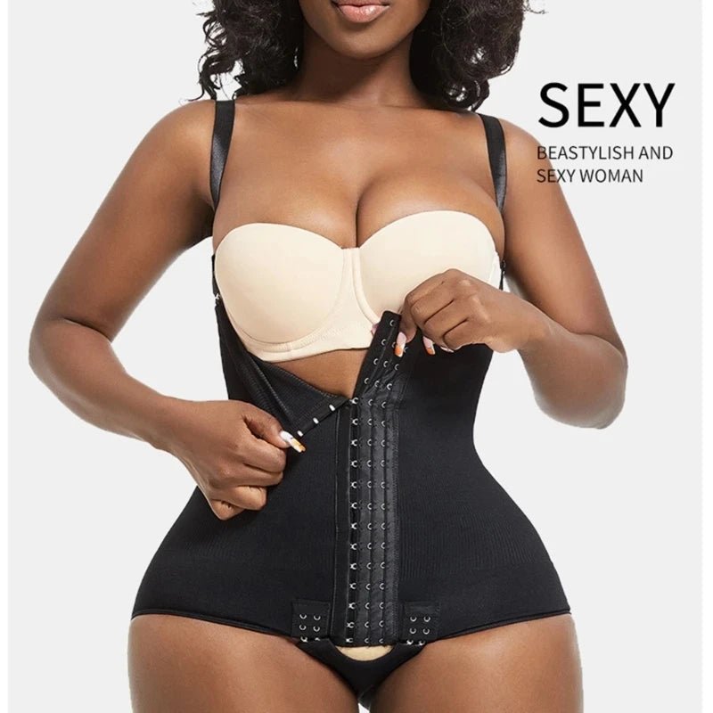 1 Piece Solid Seamless Light Shaping Shapewear Bodysuit,Adjustable Tummy Control with Open Crotch, Women's Underwear & Shapewear Aviola