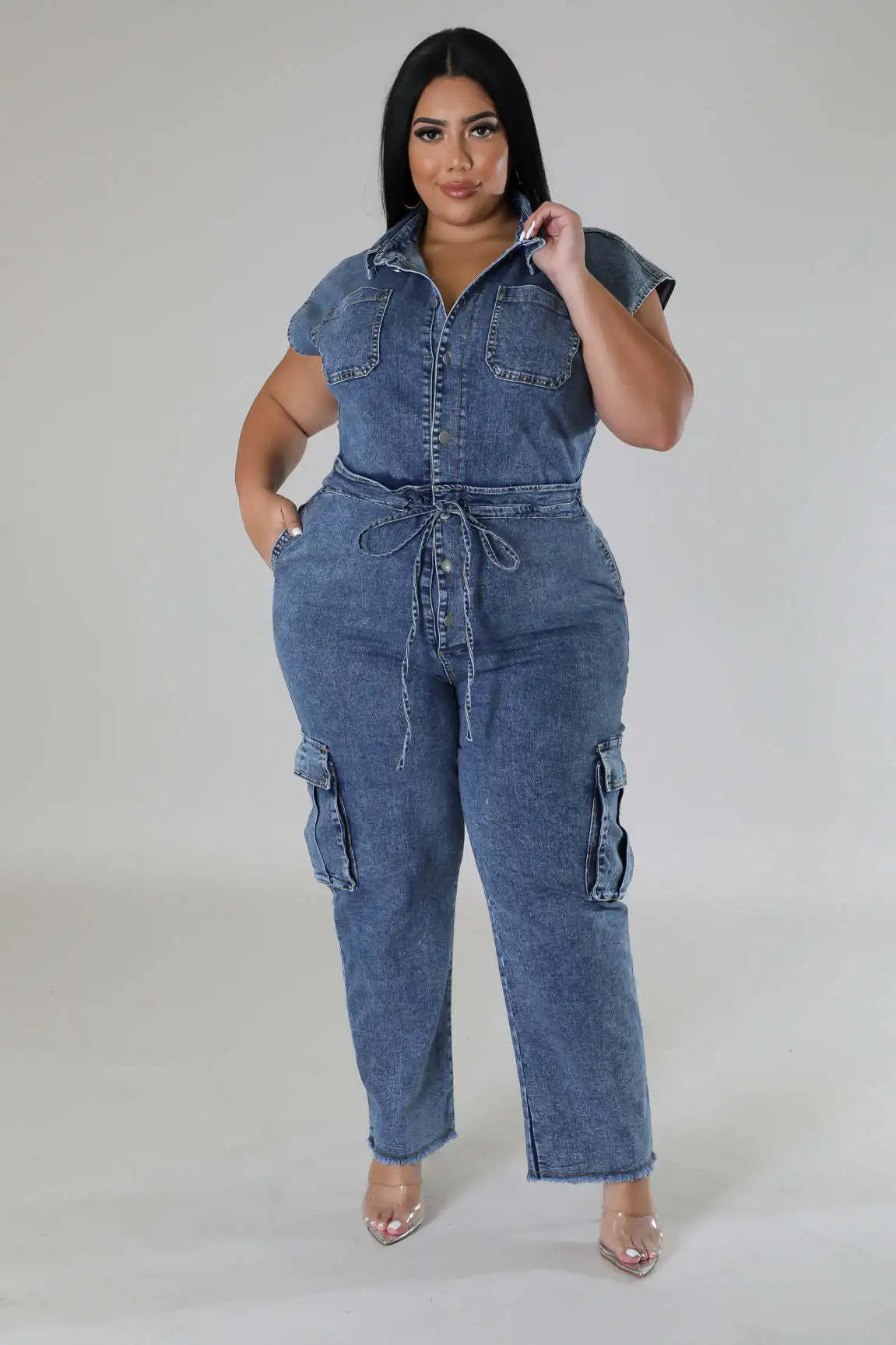 Demin Overalls Women Slim Fit Jumpsuits Sleeveless One Piece Long Pants Mom Jeans High Waist Y2k Club Party Casual Rompers Aviola