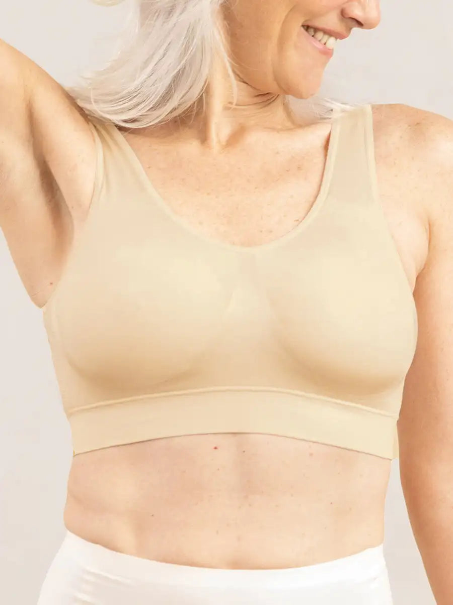 Women Daily Comfort Wireless Shaper Bra Sexy Lingerie Female Removable Pad Underwear S-4XL B48 Aviola