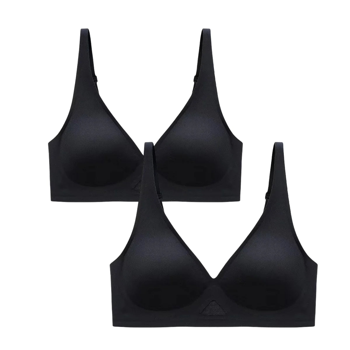 2Pcs/Set Seamless Bras for Women Non-wire Invisible Deep V Bralette Female Push Up Bras Underwear Sexy Lingerie Aviola