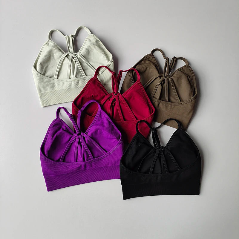 2PCS Women's Seamless Sports Bra Yoga Suit Quick-Dry Hip Lifting Fitness Gym Workout Sets Outfit Leggings Set Gym Wear Set Aviola