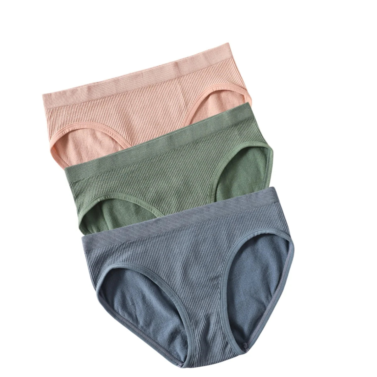 3Pcs/Set Seamless Panties Women Low Waist Briefs Female Full Coverage Back Underwear Sports Underpants Sexy Lingerie Panty Aviola