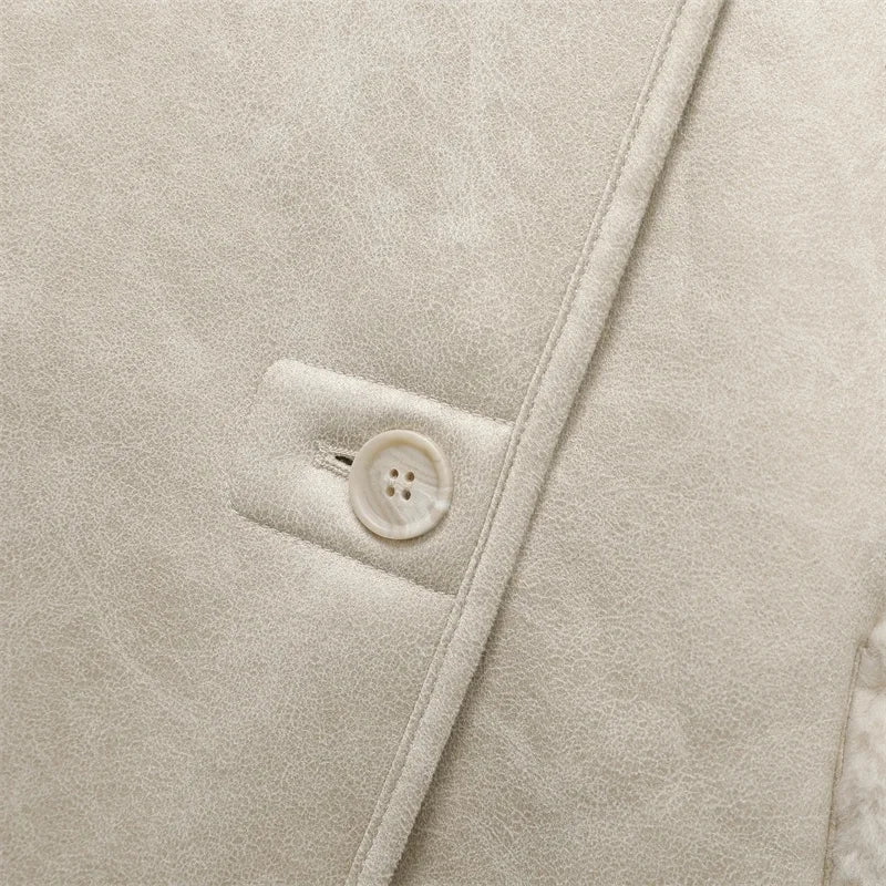 2025 Woman Thick Faux Leather Jackets for Women Autumn Winter Warm Coats Female Demi-season Plush Jacket Women Outerwears Aviola