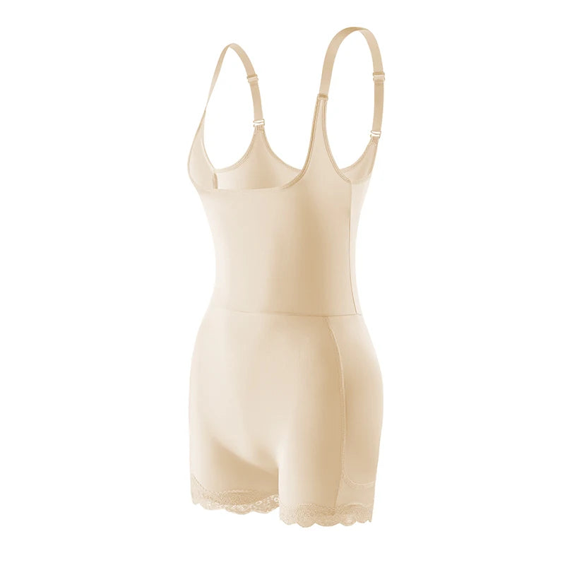 4-Pad Body Shaper Bodysuit for Women Adjustable Strap Tummy Control Shapewear Butt Lifter Hip Enhancer Slimming Waist Cincher Aviola