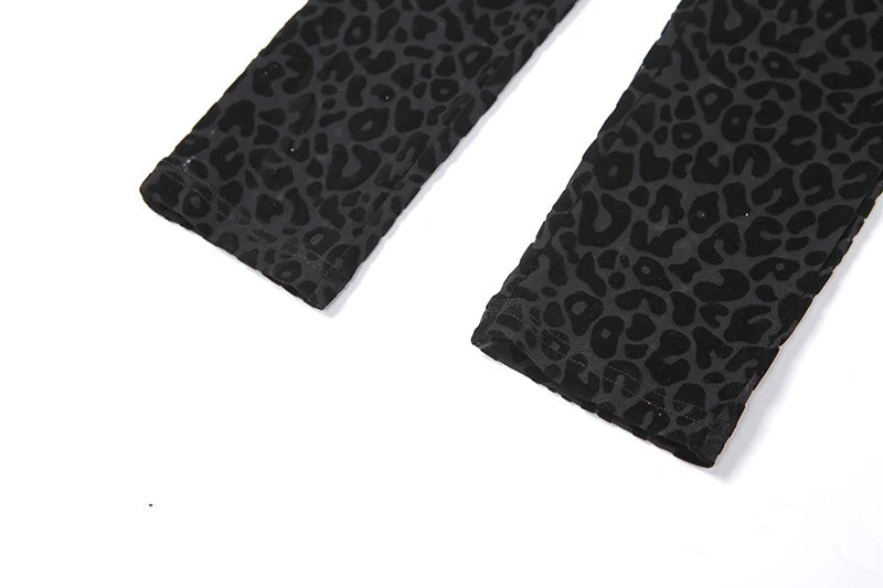 Nibber Leopard Print Sexy Skinny Women Jumpsuit Sleeveless Backless Fit Workout Thin Activewear Party Nightclub Stretch Outfits Aviola
