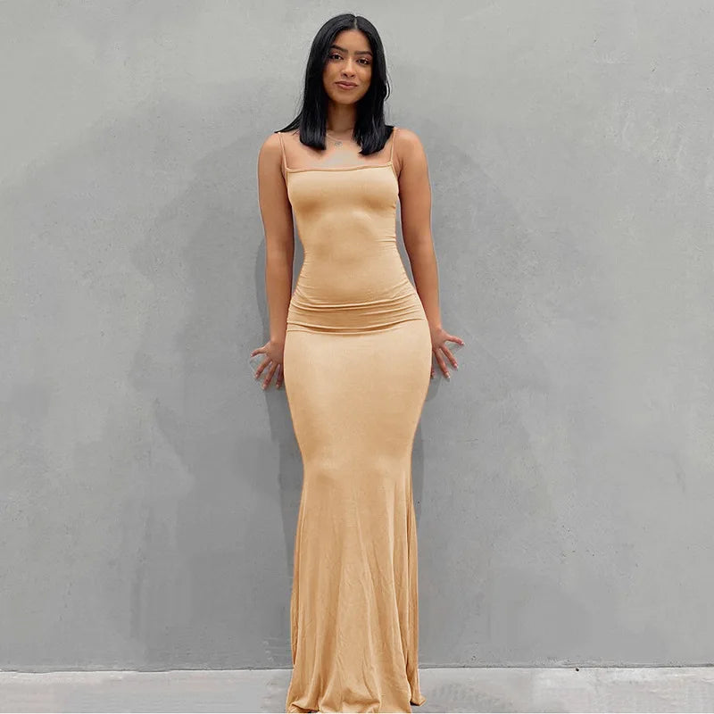 Y2K summer casual style Japanese and Korean casual women's suspender style collarless dress dress Aviola