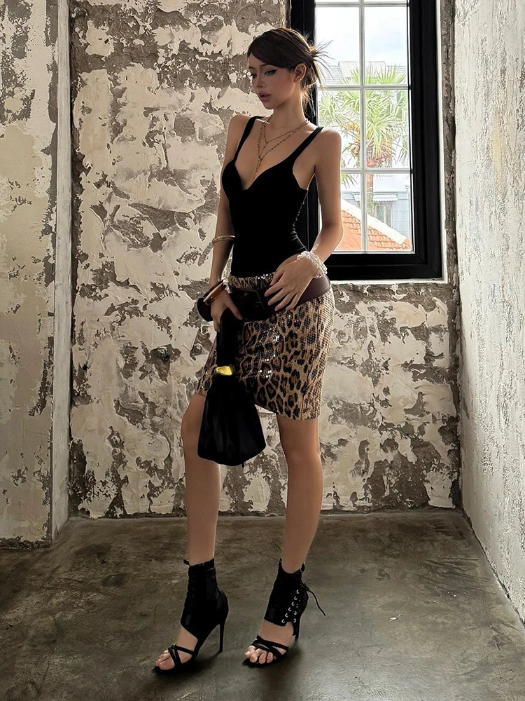 Nibber Low-Neck Bodysuits Women Sleeveless Backless Skinny Summer Fashion Simple Classic Midnight Hottie Street Clubwear Tops Aviola