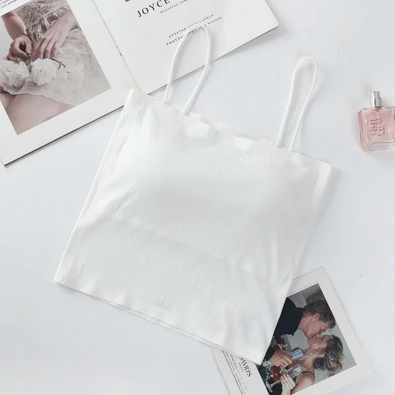 Seamless Bra Summer Tube Tops Women Crop Tops with Removable Pads Sexy Lingerie Invisible Top Aviola