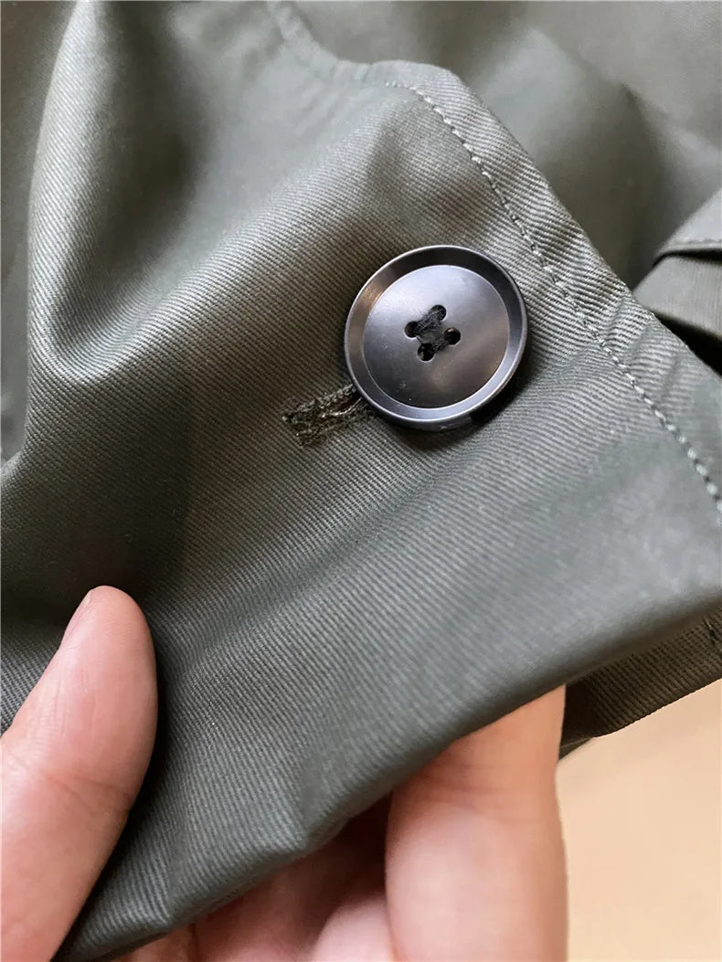 RARF 2024 autumn new women's fashion pocket double breasted waxed leather short trench coat women's top coat Aviola